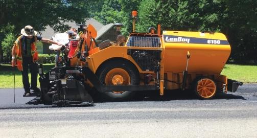 Busy smaller pavers can be at risk for asphalt buildup 